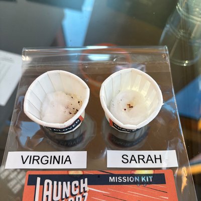Photo of Virginia (earth) and Sarah (space) — 26 Jun 2026